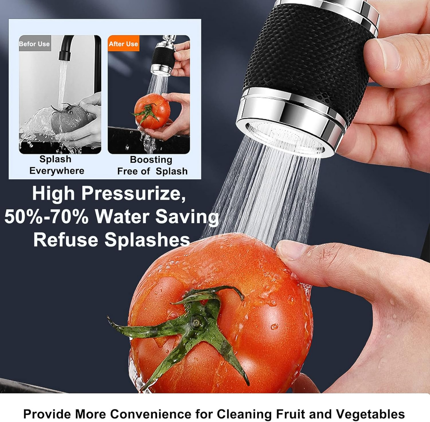 Versatile 360° Rotating Kitchen Faucet with Spray Head