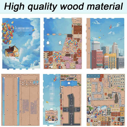 Enchanting 3D Wooden Book Nook Craft Set