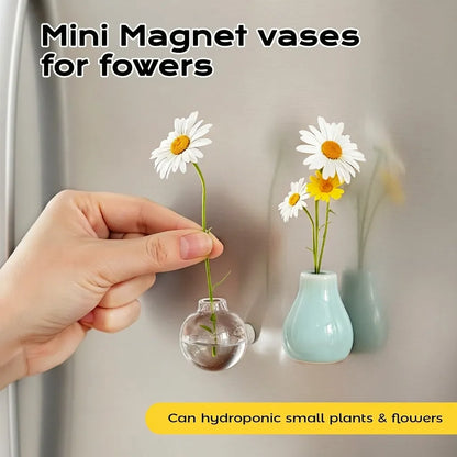 Mini Ceramic Vase Magnets – Decorative Refrigerator Magnets