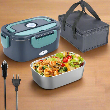 Portable 1.5L Electric Food Warmer for Car and Home