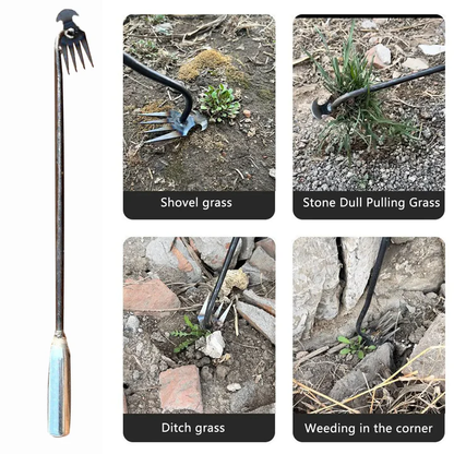 Long-Handled Crescent Weeding Tool
