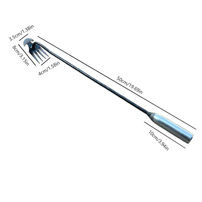 Long-Handled Crescent Weeding Tool