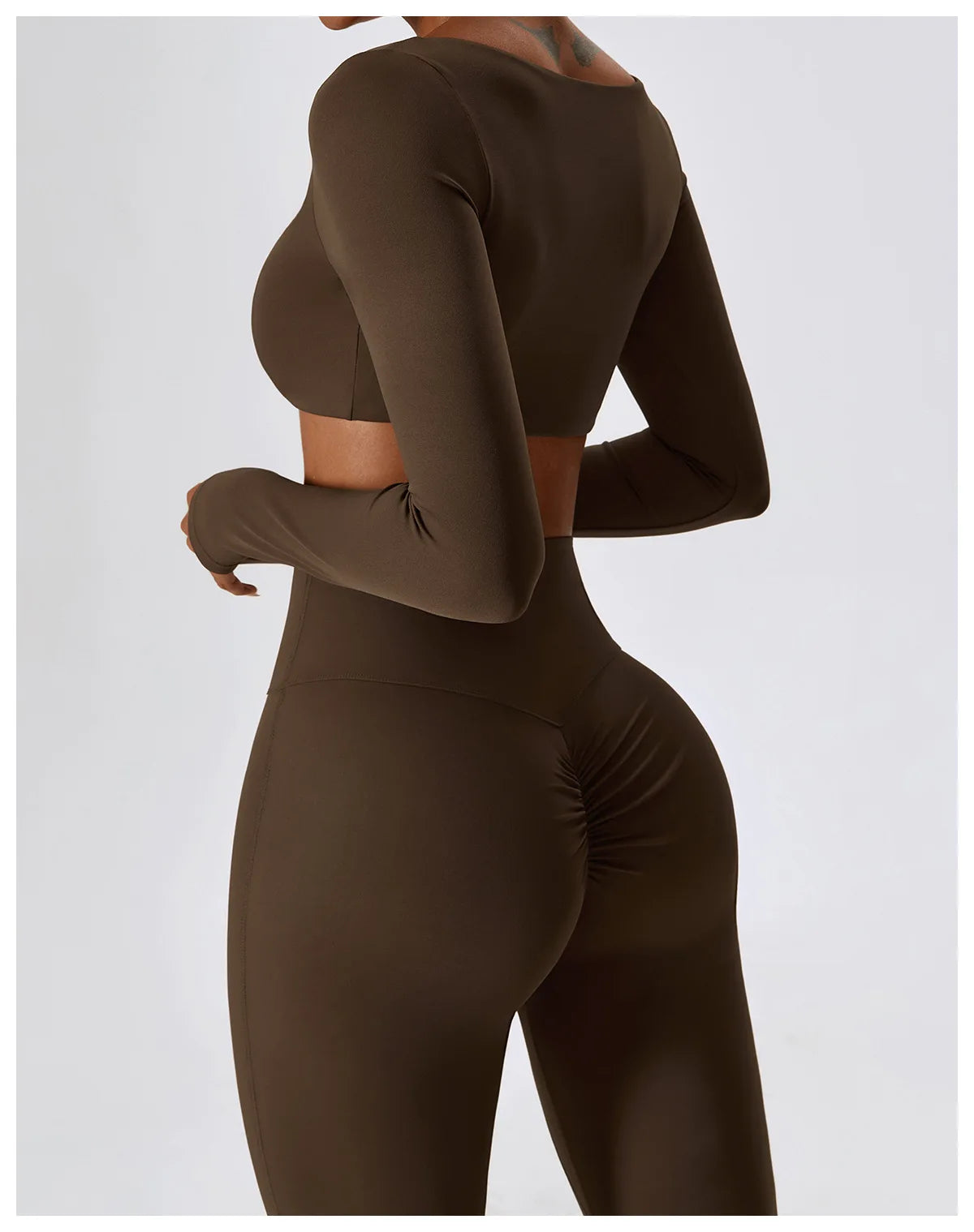 2-Piece Women's Workout Outfit - Breathable Leggings and Sports Bra Set