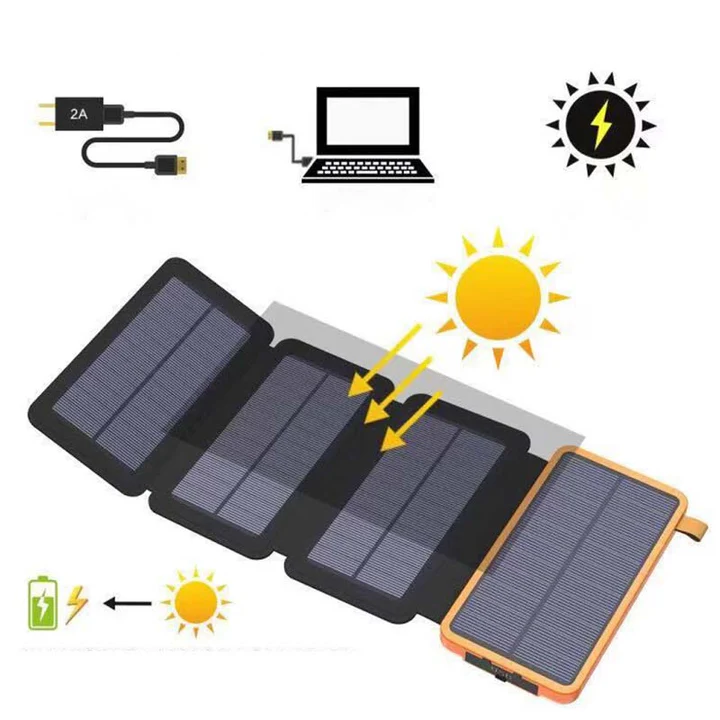 25000mAh Solar Charger - High-Capacity Power Bank