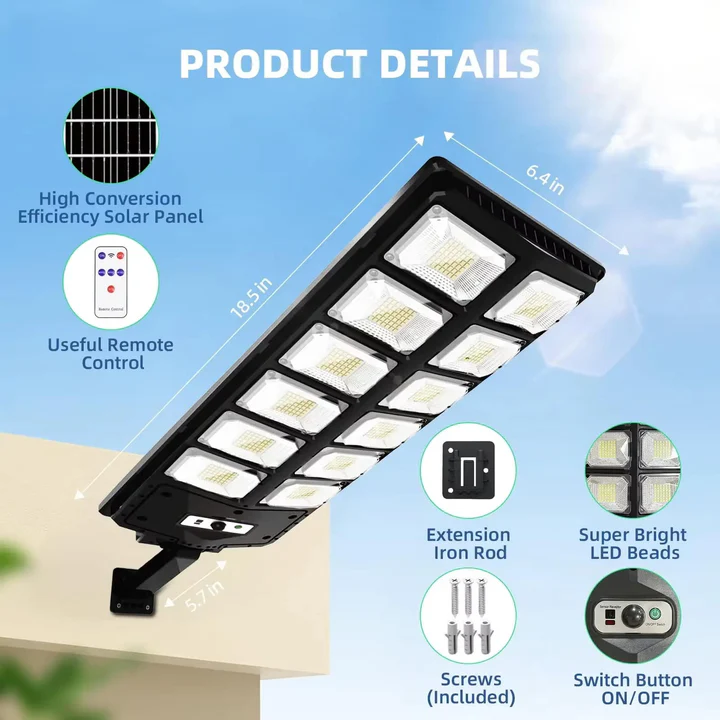 Solar Street Light for Outdoor Use – Powered by Sunlight