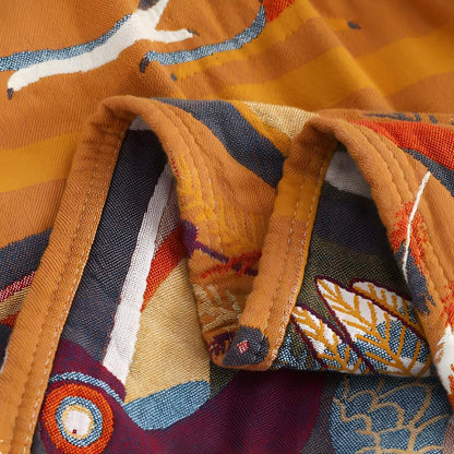 Tropical Paradise Cotton Blanket for Cozy Living