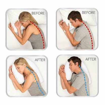 Side Sleeping Pillow with Ear Cutout for Comfort