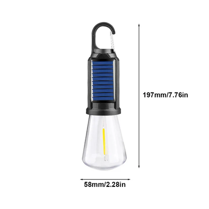 Rechargeable Solar Camping Light with Hook