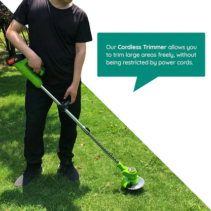 Cordless Grass Trimmer with Electric Battery – High-Power Tool