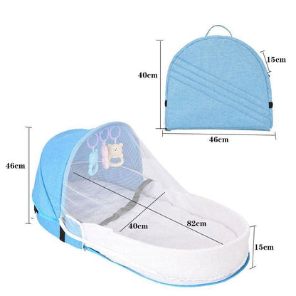 Portable Travel Crib for Infants - Foldable Design