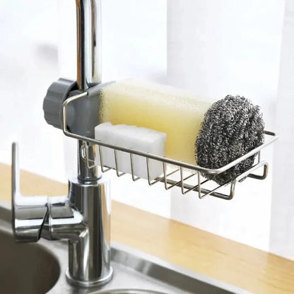 Rotating Sink Organizer – Space-Saving Storage for Sponges & Cleaning Supplies
