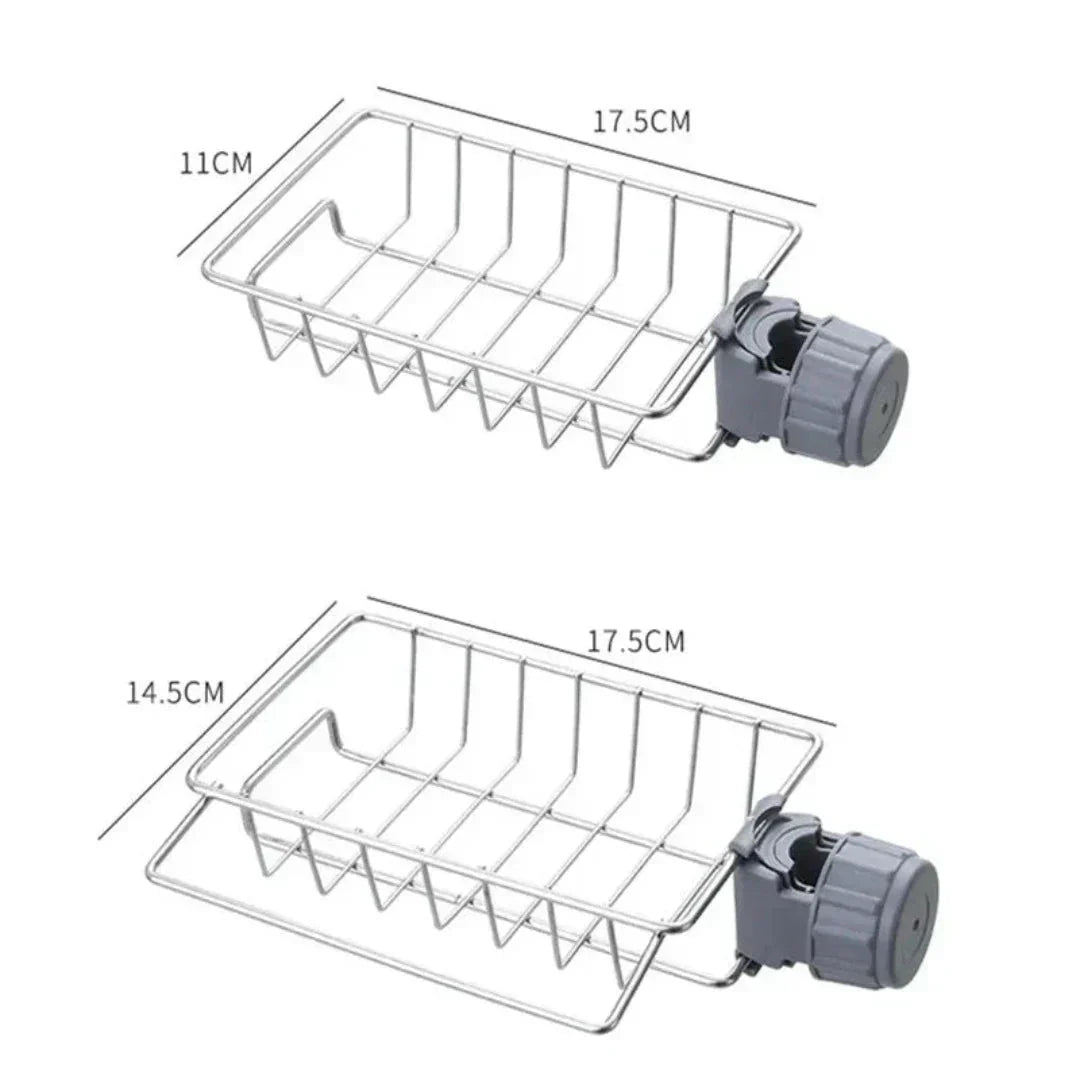 Rotating Sink Organizer – Space-Saving Storage for Sponges & Cleaning Supplies