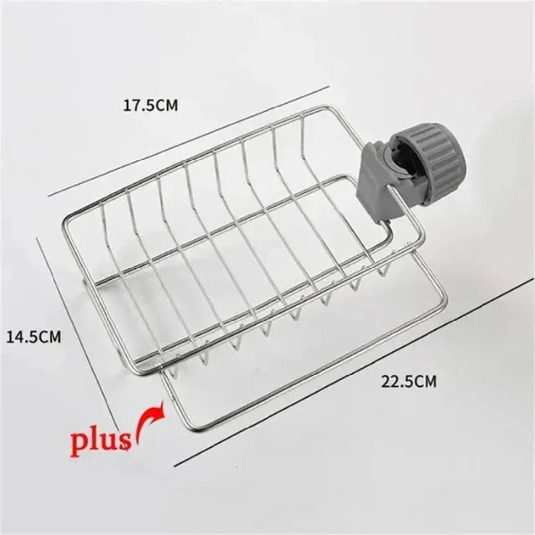 Rotating Sink Organizer – Space-Saving Storage for Sponges & Cleaning Supplies