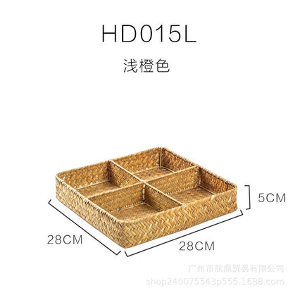 Seagrass Drawer Organizer with 4 Dividers for Your Kitchen