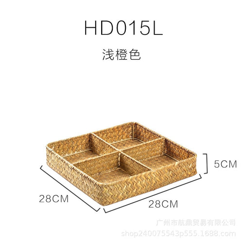 Seagrass Drawer Organizer with 4 Dividers for Your Kitchen