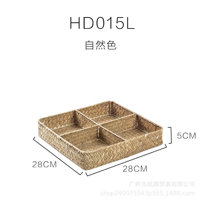 Seagrass Drawer Organizer with 4 Dividers for Your Kitchen