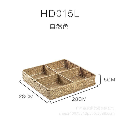 Seagrass Drawer Organizer with 4 Dividers for Your Kitchen