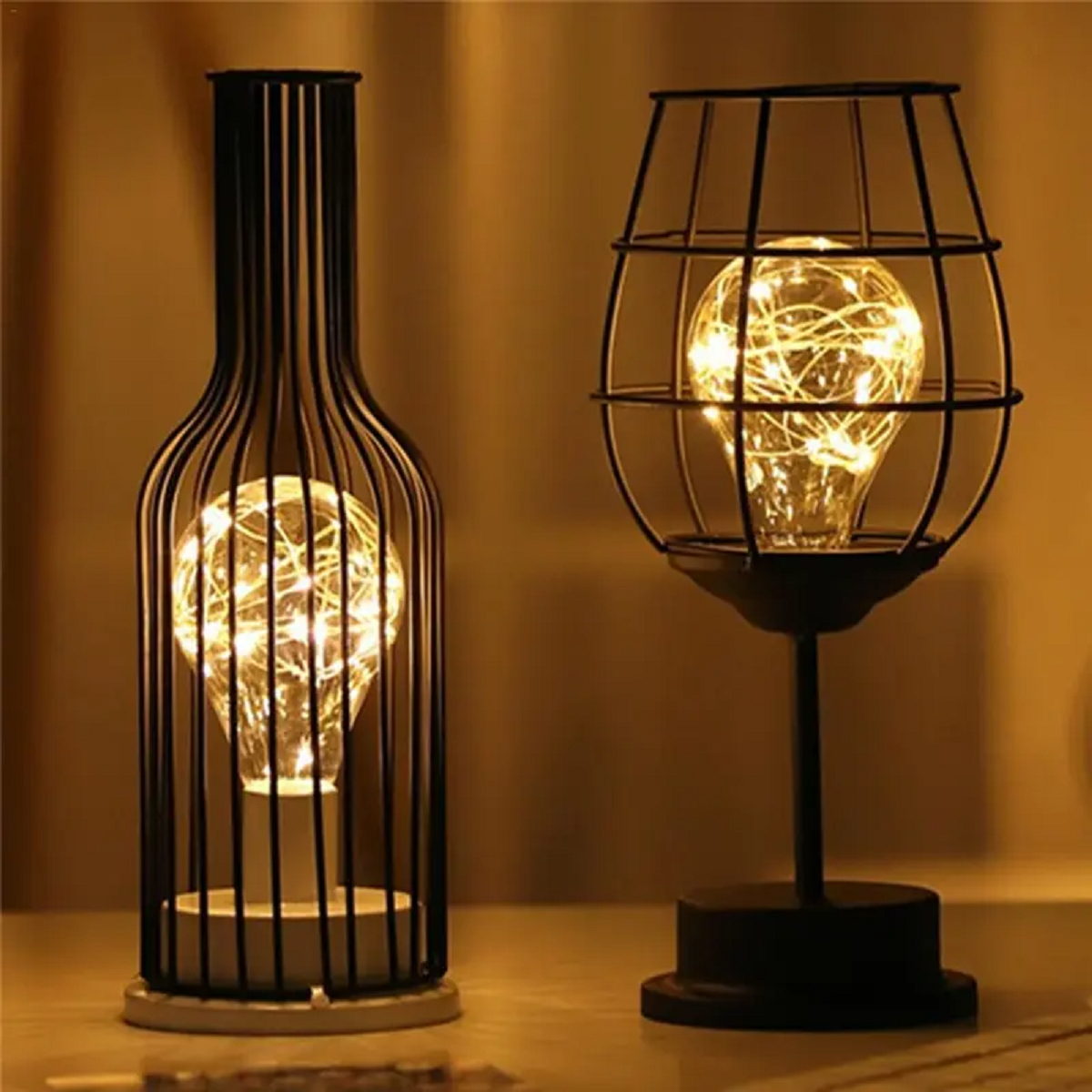 Industrial Style Desk Lamp Featuring Metal Enclosure