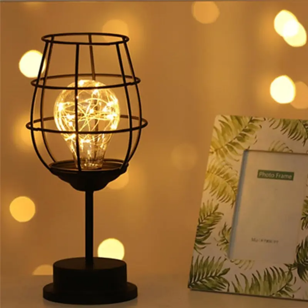 Industrial Style Desk Lamp Featuring Metal Enclosure