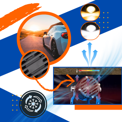 Dual Beam Motorcycle Headlight for Enhanced Visibility
