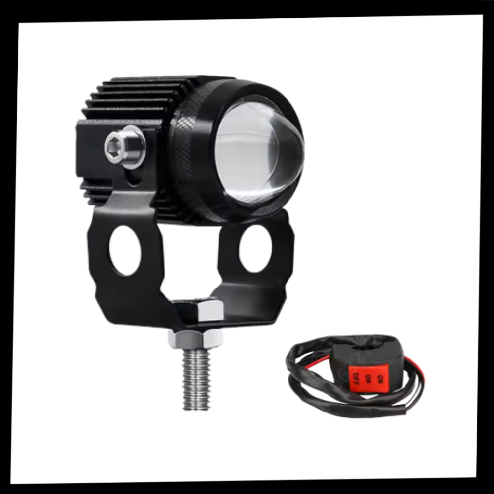 Dual Beam Motorcycle Headlight for Enhanced Visibility