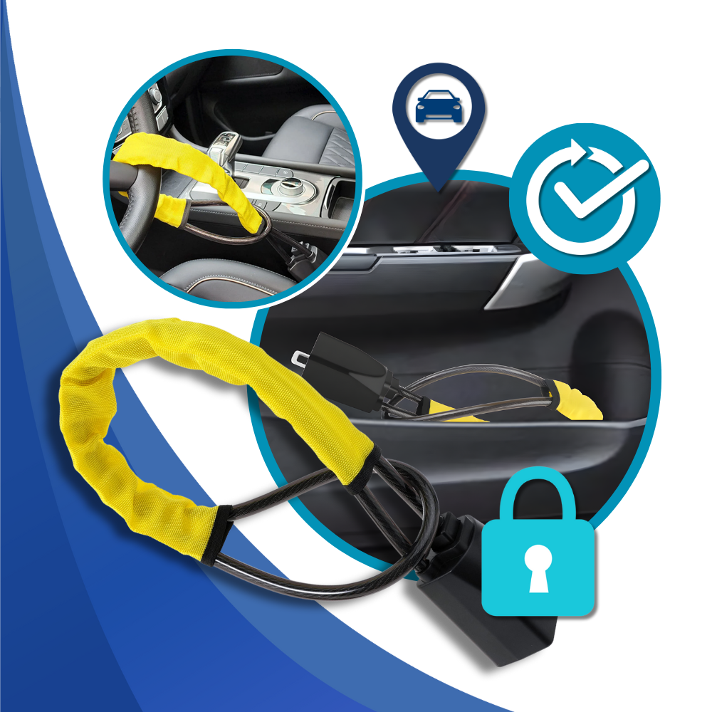 Double Lock Steering Wheel Security System