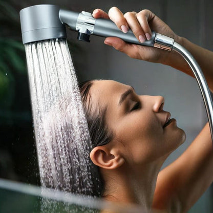 High-Pressure Showerhead with Filter & 3 Spray Settings