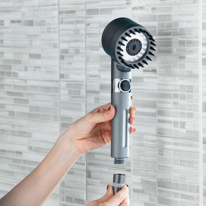 High-Pressure Showerhead with Filter & 3 Spray Settings