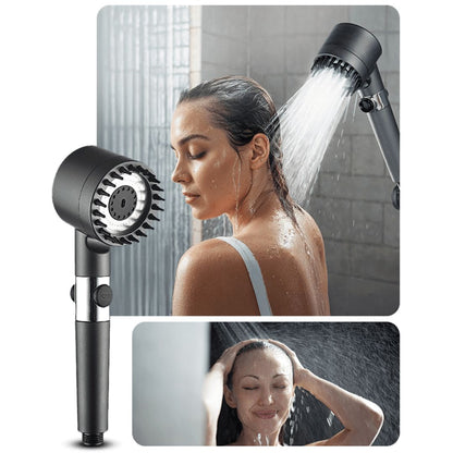 High-Pressure Showerhead with Filter & 3 Spray Settings