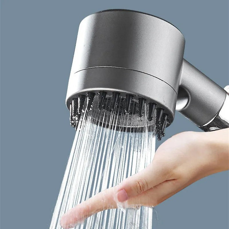 High-Pressure Showerhead with Filter & 3 Spray Settings