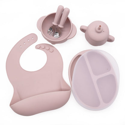 6-Piece Baby Weaning Set with Silicone Pumpkin Design
