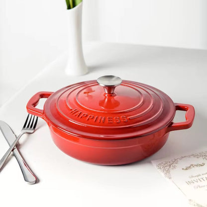 Cast Iron Dutch Oven with Enamel Coating