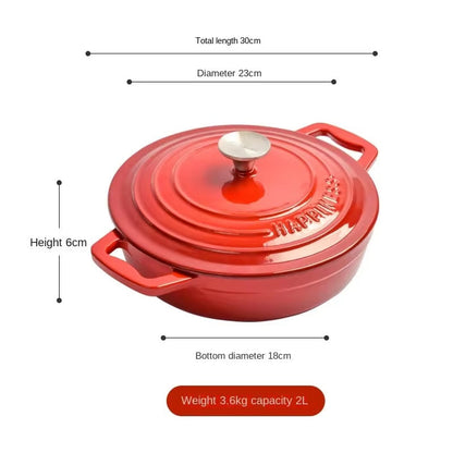 Cast Iron Dutch Oven with Enamel Coating