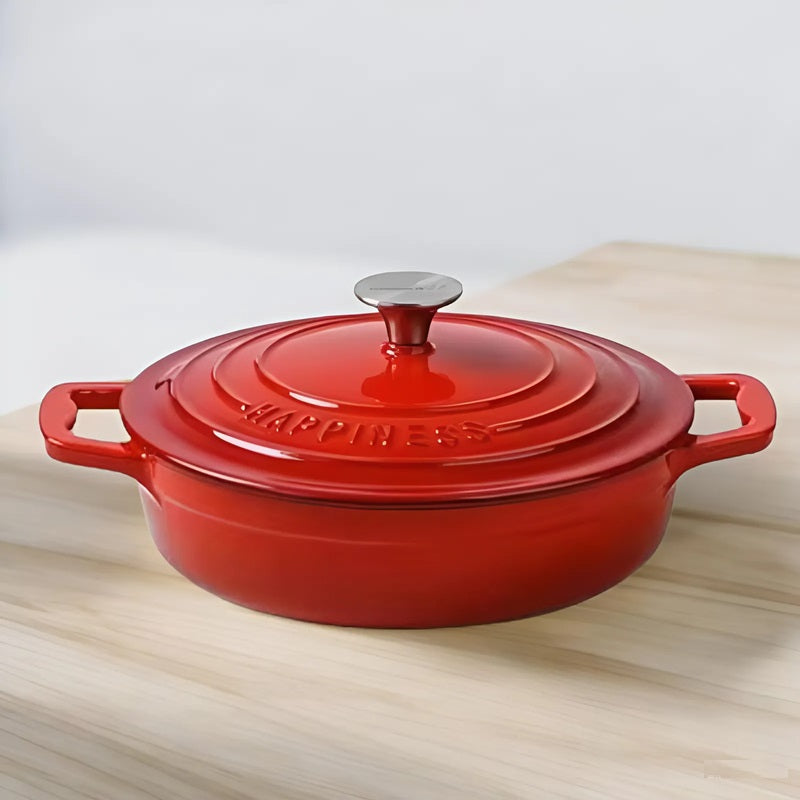Cast Iron Dutch Oven with Enamel Coating