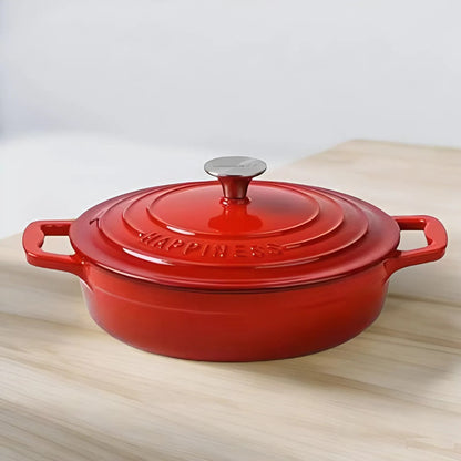 Cast Iron Dutch Oven with Enamel Coating