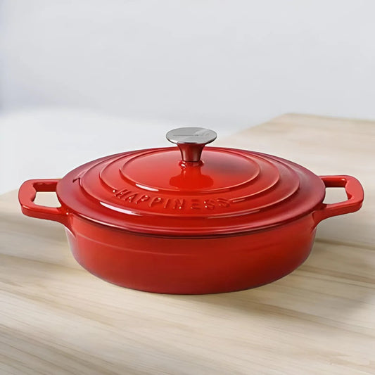 Cast Iron Dutch Oven with Enamel Coating