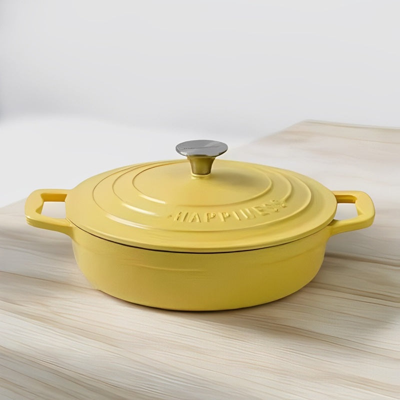 Cast Iron Dutch Oven with Enamel Coating