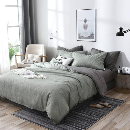 Luxurious Reversible Duvet Cover Set with Sheets for Optimal Comfort
