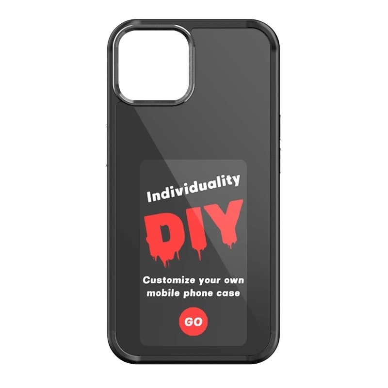 Smart Display Phone Case with Strap and Wallet Slot for iPhone 14 Pro Max