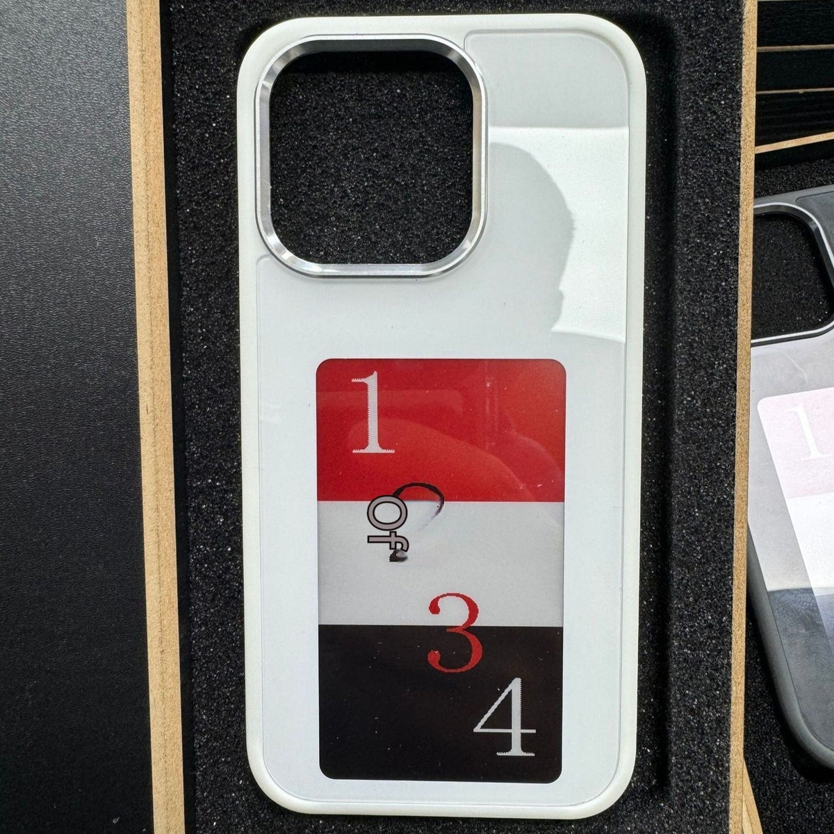 Smart Display Phone Case with Strap and Wallet Slot for iPhone 14 Pro Max