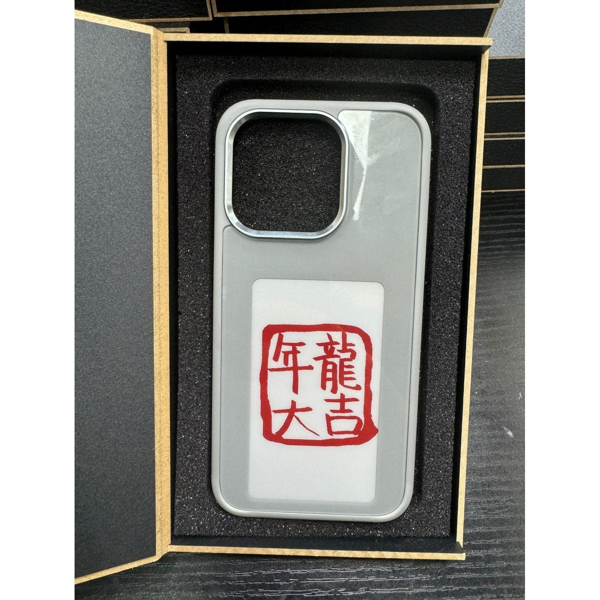 Smart Display Phone Case with Strap and Wallet Slot for iPhone 14 Pro Max