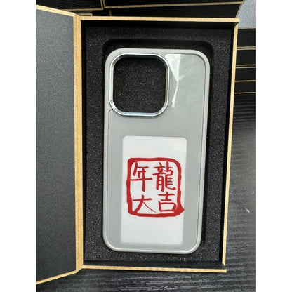 Smart Display Phone Case with Strap and Wallet Slot for iPhone 14 Pro Max