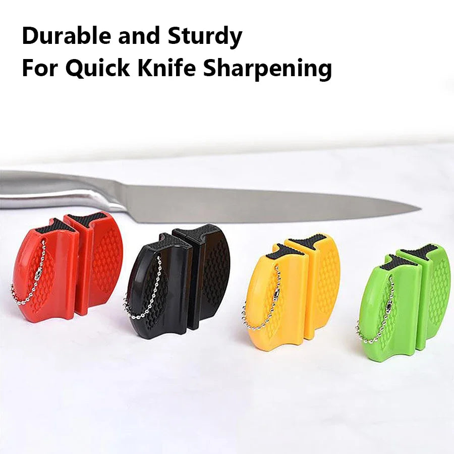 Compact and Portable Double-Sided Mini Knife Sharpener