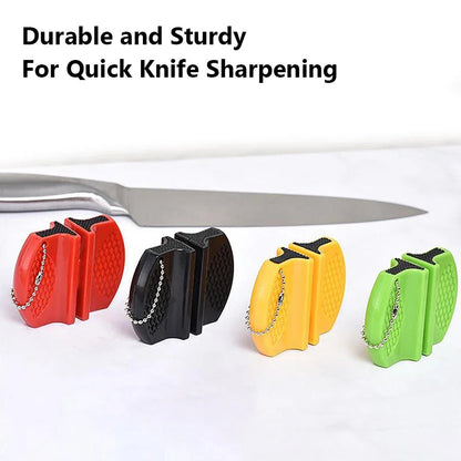Compact and Portable Double-Sided Mini Knife Sharpener