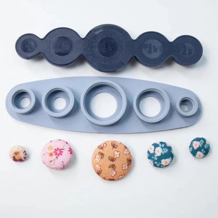 Custom Fabric Button Maker with One-Click Design System