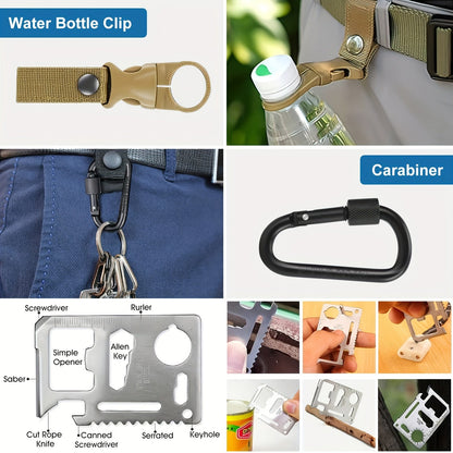 14-in-1 Compact Survival Kit for Outdoor and Emergency Use
