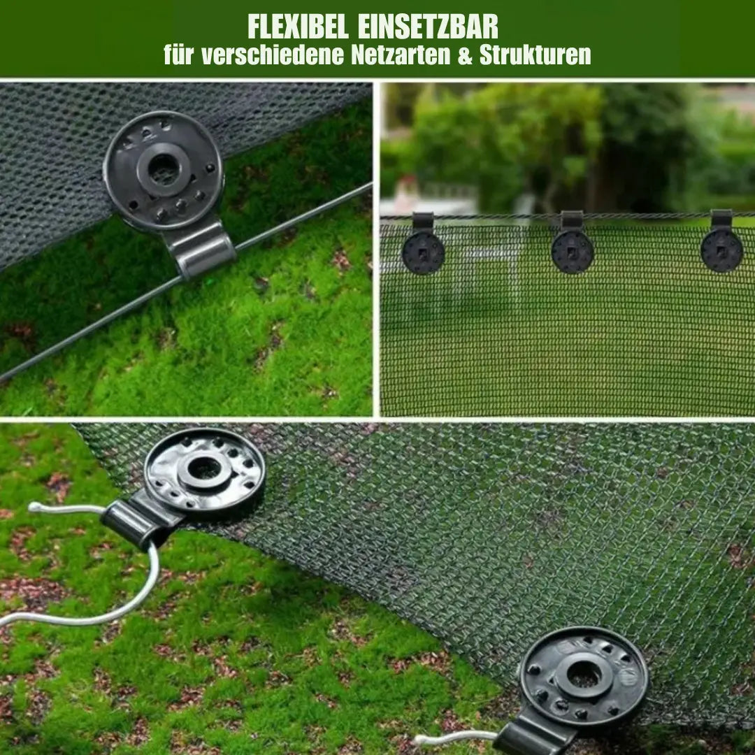 Secure Garden Clips for Shade Sails & Tarps | Durable Fasteners with Twist Lock
