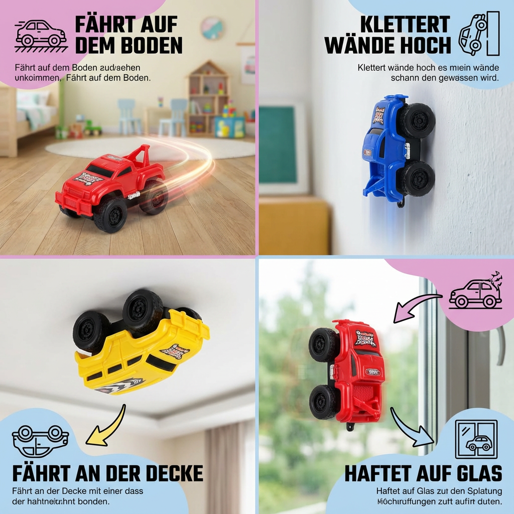 Magnetic Wall Climbing Cars
