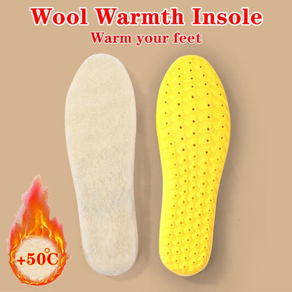 Lambswool Insoles – Antibacterial & Self-Warming – Soft, Odor-Resistant Winter Inserts