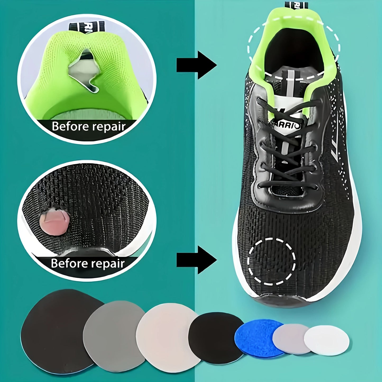 Self-Adhesive Patches for Shoe Repair – Everyday Use